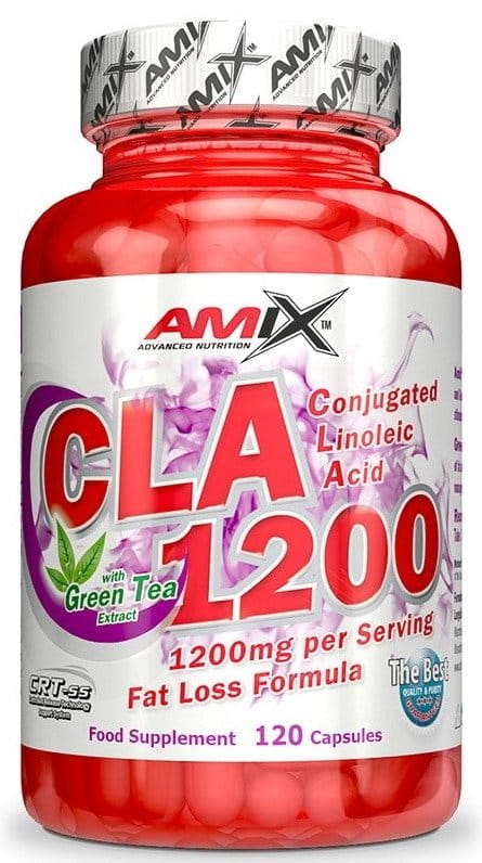 Конюгирана линолова киселина CLA 1200 + екстракт от зелен чай Amix 120 табл.