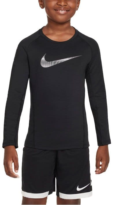 Тениска с дълъг ръкав Nike Pro Warm Crew Sweatshirt Kids