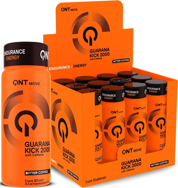 Stimulants de pré-entraînement QNT Guarana Kick shot 2000 mg (Guarana + Caffeine)